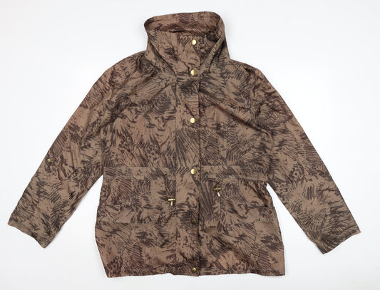 Womens UK Size 14 EWM Brown Anorak Coat