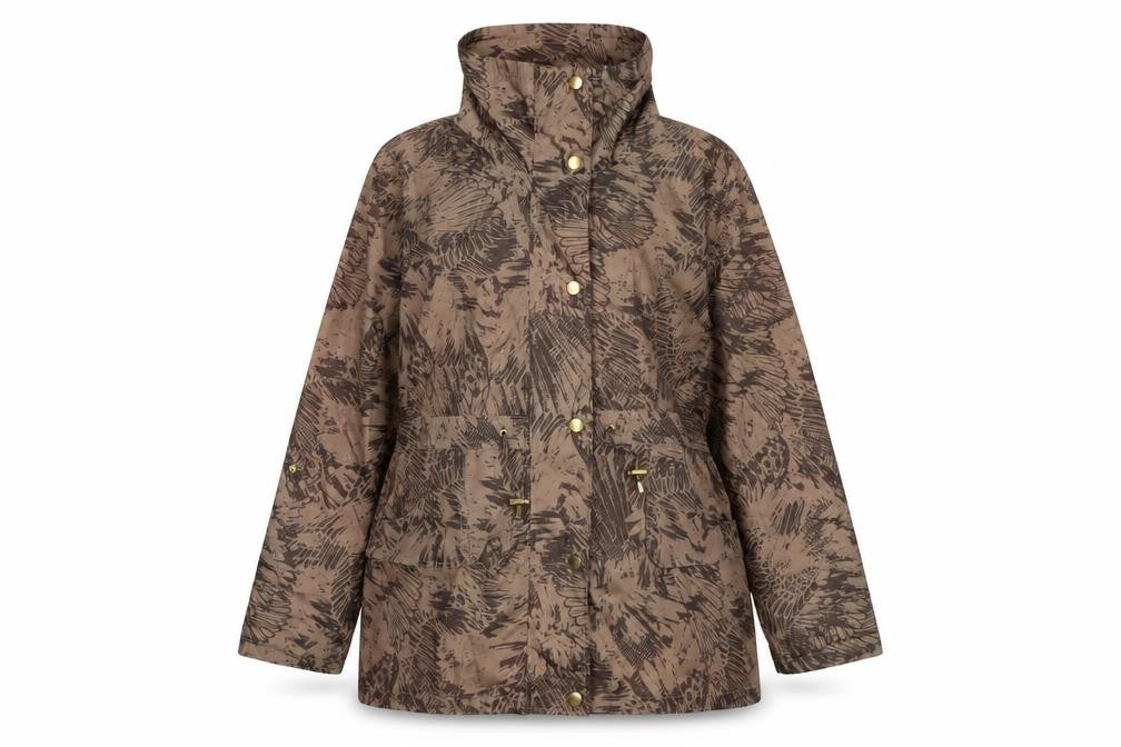 Womens UK Size 14 EWM Brown Anorak Coat