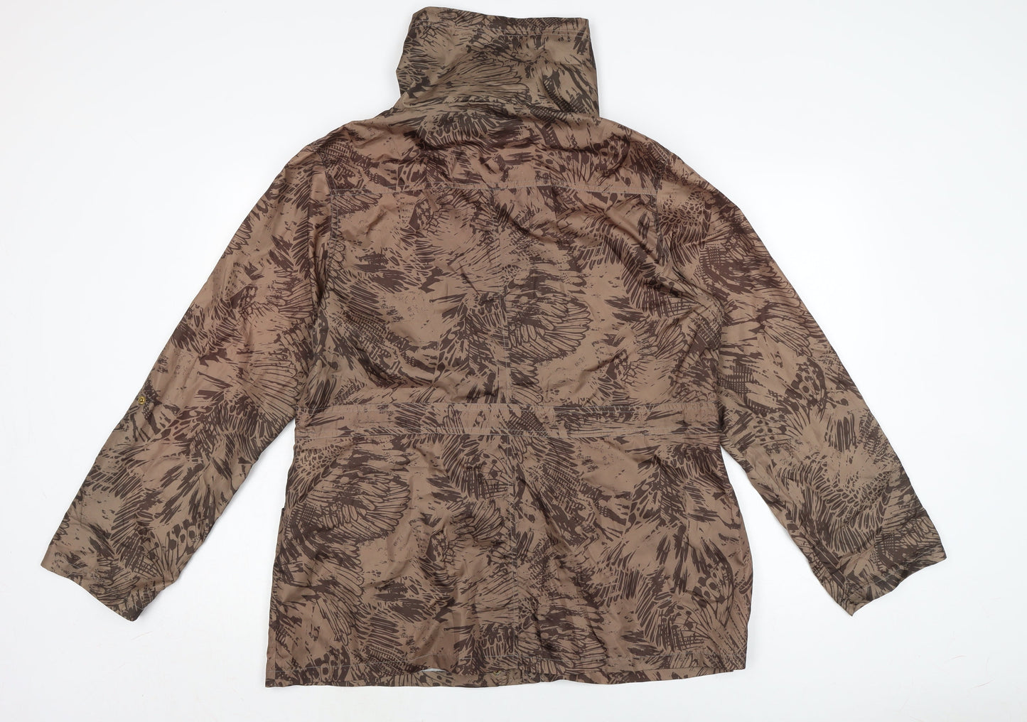 Womens UK Size 14 EWM Brown Anorak Coat