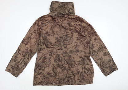 Womens UK Size 14 EWM Brown Anorak Coat