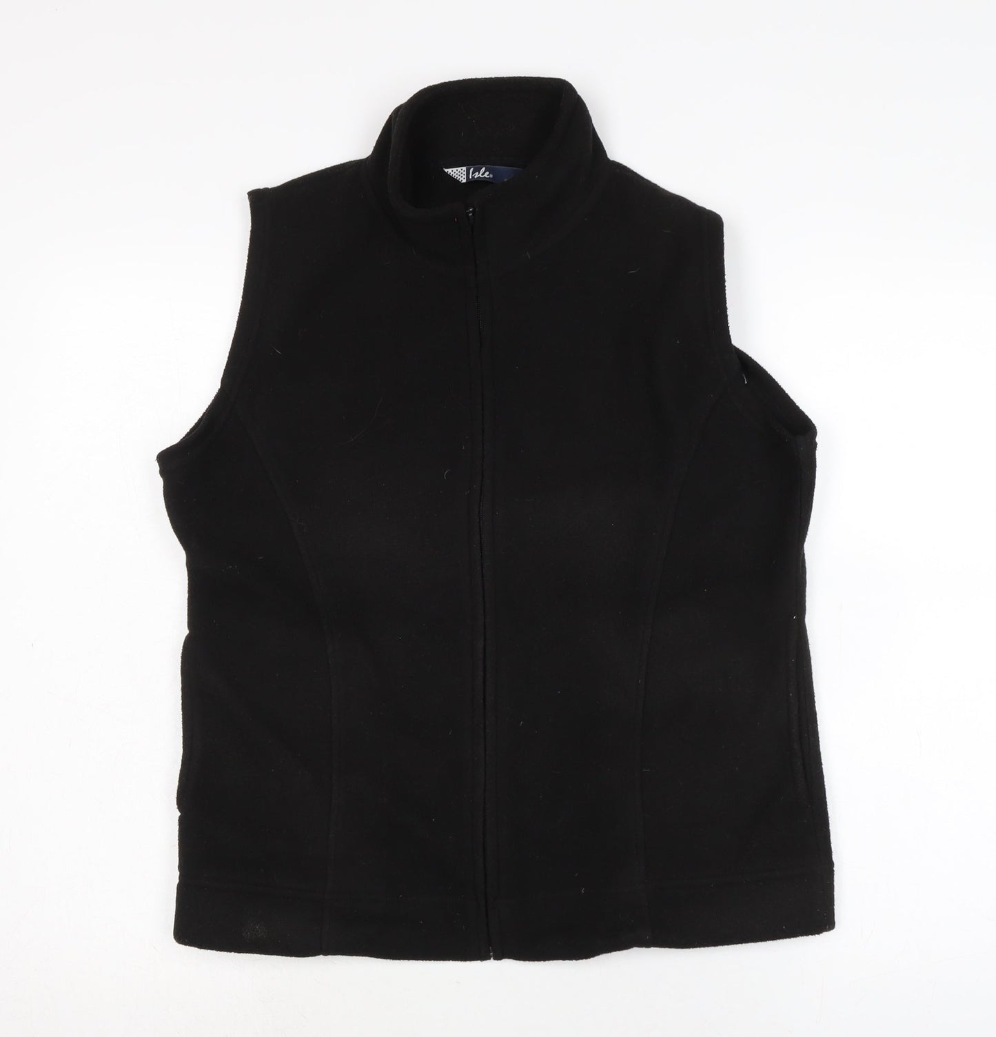 Womens UK Size M Isle Black Gilet