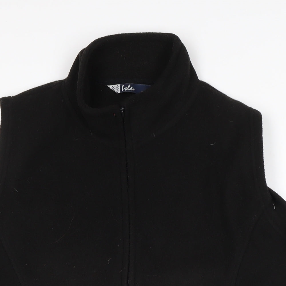 Womens UK Size M Isle Black Gilet