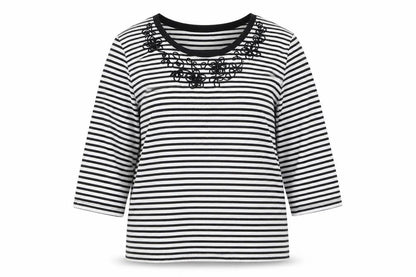 Womens UK Size S Alfred Dunner Black Basic T-Shirt