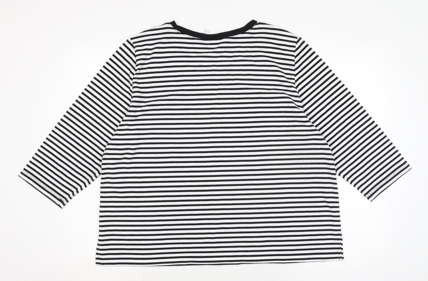 Womens UK Size S Alfred Dunner Black Basic T-Shirt