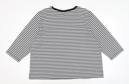 Womens UK Size S Alfred Dunner Black Basic T-Shirt