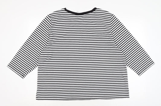 Womens UK Size S Alfred Dunner Black Basic T-Shirt