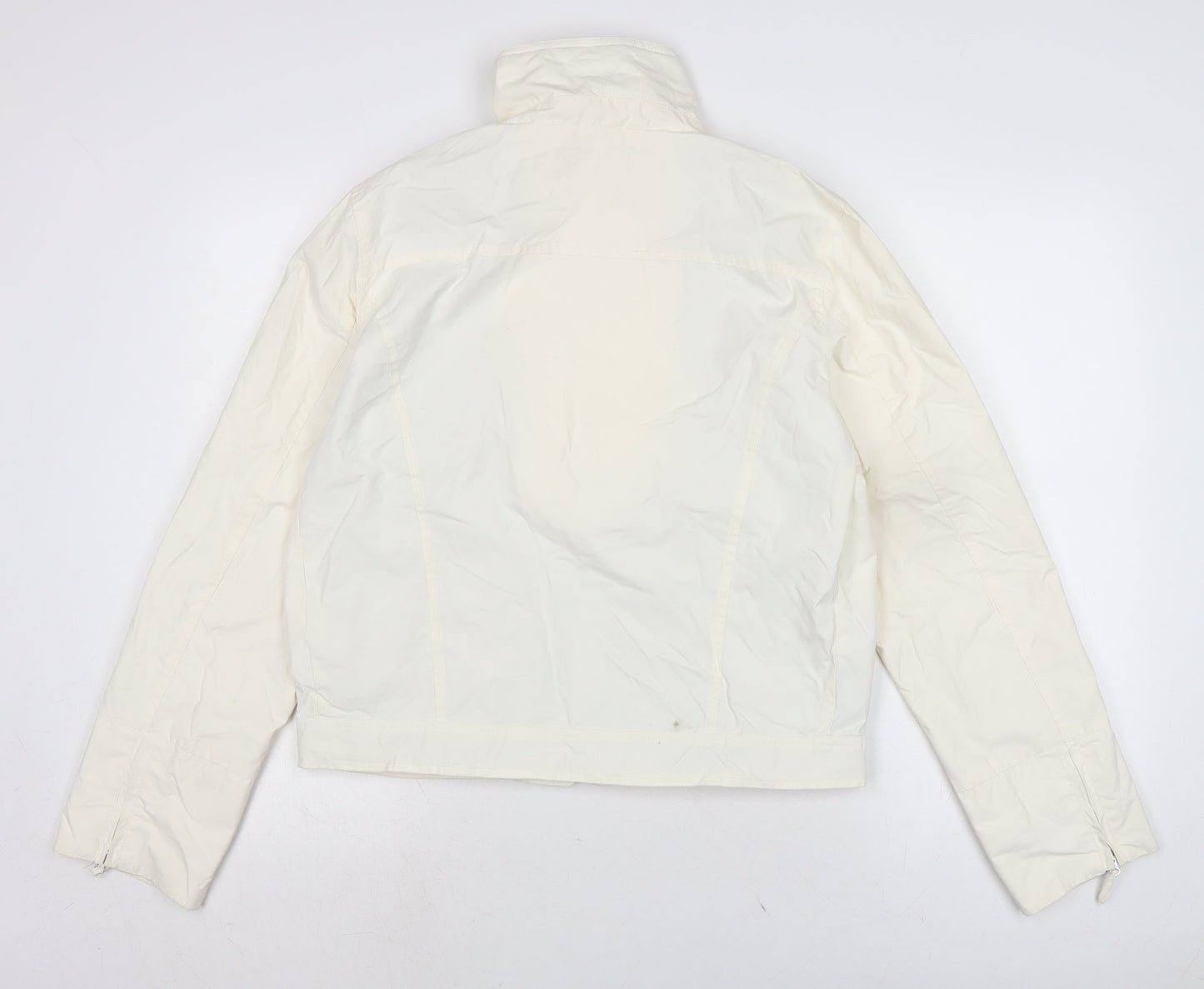 RIVER WOODS Womens Ivory Anorak Jacket Size L Zip