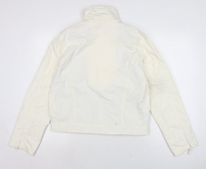 RIVER WOODS Womens Ivory Anorak Jacket Size L Zip