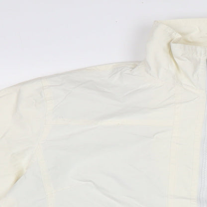 RIVER WOODS Womens Ivory Anorak Jacket Size L Zip