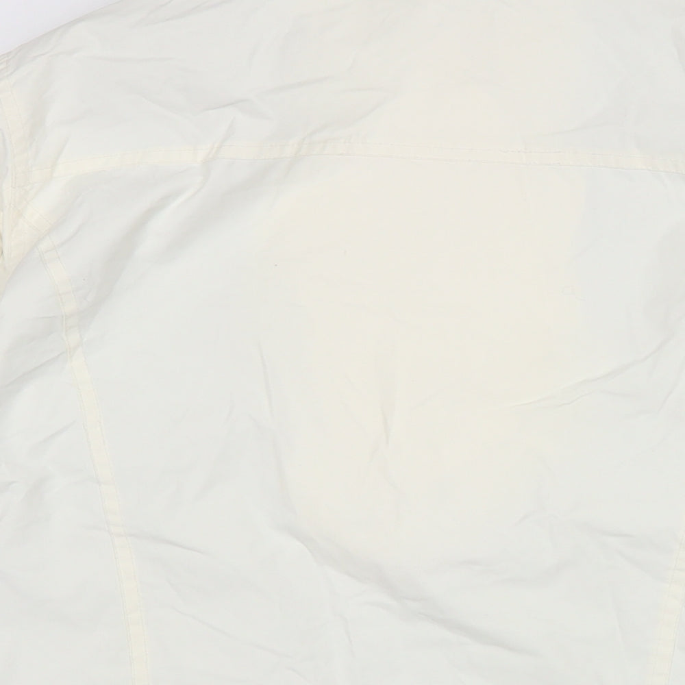 RIVER WOODS Womens Ivory Anorak Jacket Size L Zip