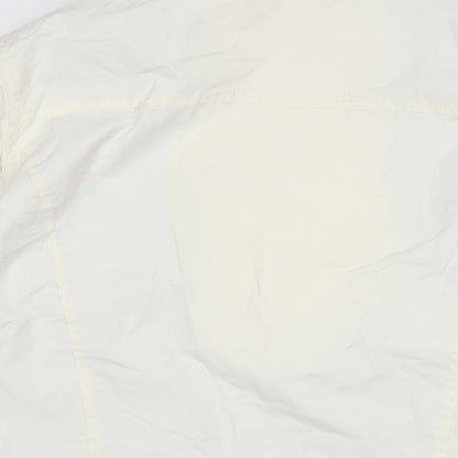 RIVER WOODS Womens Ivory Anorak Jacket Size L Zip