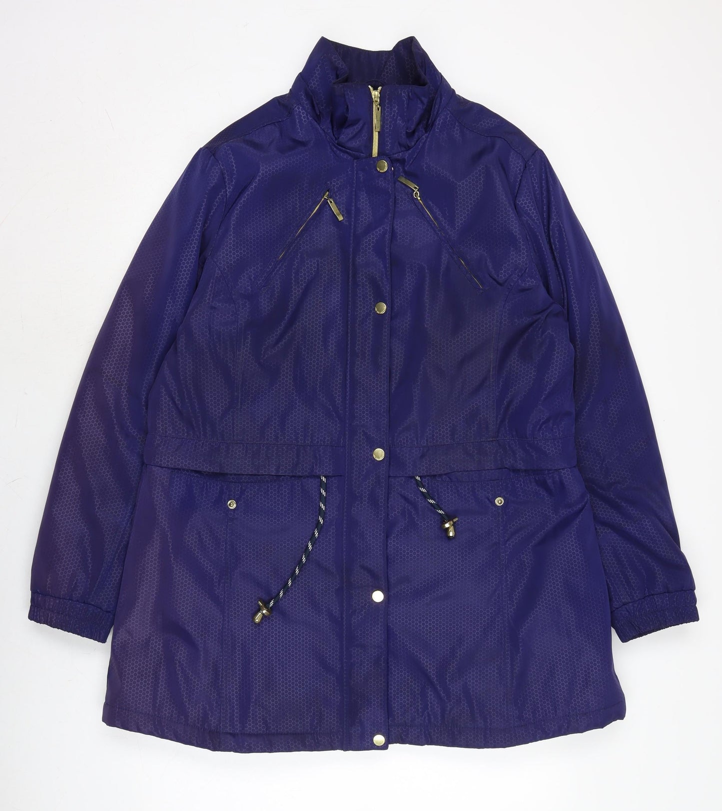 Womens UK Size 14 JBC COLLECTION Blue Anorak Coat