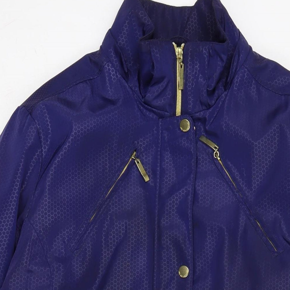 Womens UK Size 14 JBC COLLECTION Blue Anorak Coat