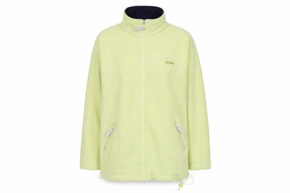 DC Sportswear Womens Green Mock Neck Polyester Full Zip Jumper Size 14