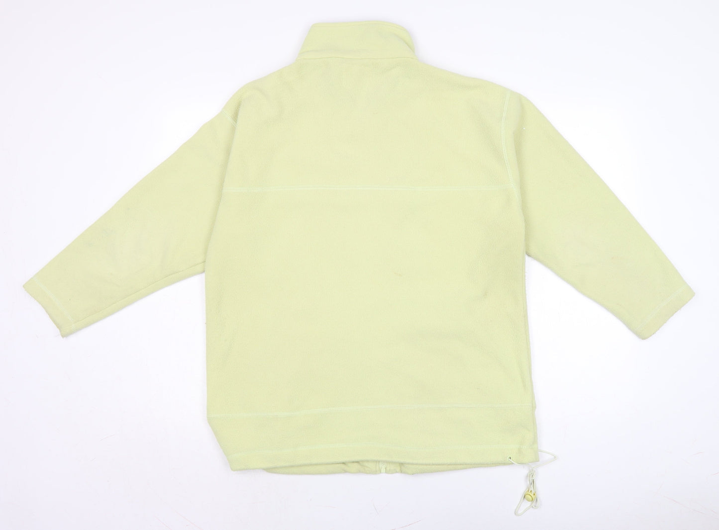 DC Sportswear Womens Green Mock Neck Polyester Full Zip Jumper Size 14