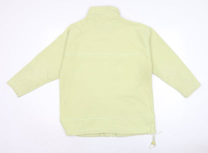 DC Sportswear Womens Green Mock Neck Polyester Full Zip Jumper Size 14