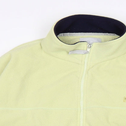 DC Sportswear Womens Green Mock Neck Polyester Full Zip Jumper Size 14