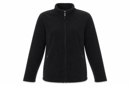 Marks & Spencer Womens Black Mock Neck Polyester Full Zip Jumper Size 12