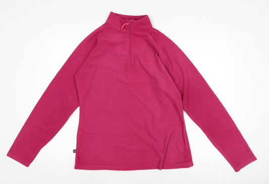 Womens UK Size 14 Mountain Life Purple Pullover Jumper