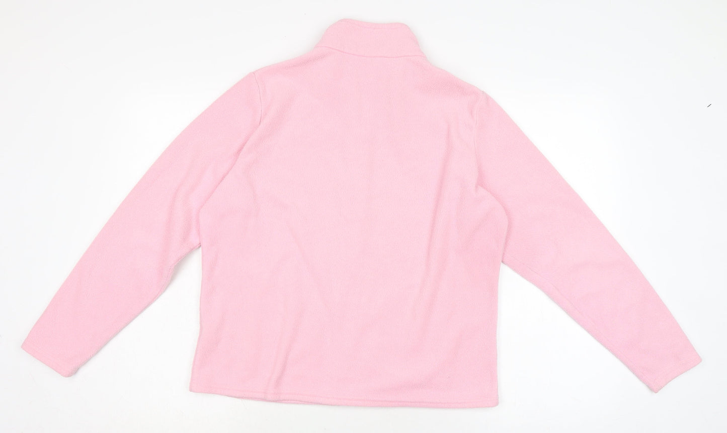 Womens UK Size 16 Marks and Spencer Orange Full Zip Jumper