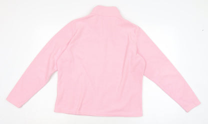 Womens UK Size 16 Marks and Spencer Orange Full Zip Jumper