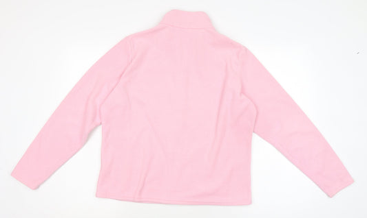 Womens UK Size 16 Marks and Spencer Orange Full Zip Jumper