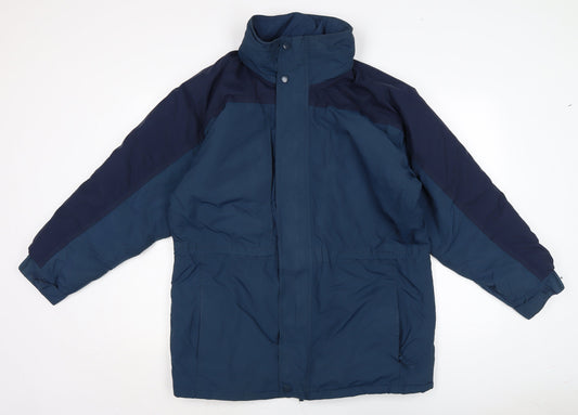 Alexandra Mens Blue Anorak Coat Size M Zip