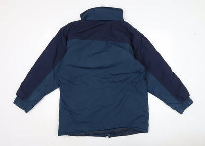 Alexandra Mens Blue Anorak Coat Size M Zip
