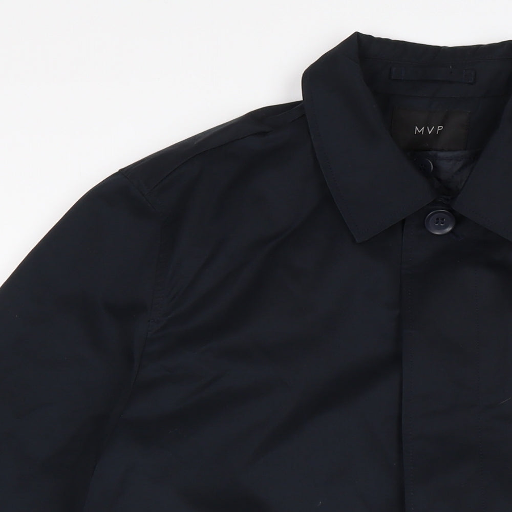 Mens UK Size S MVP Blue Overcoat