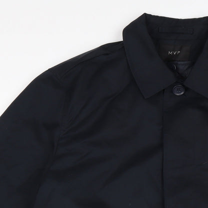 Mens UK Size S MVP Blue Overcoat