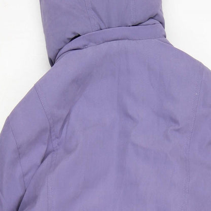 Womens UK Size L Damart Purple Anorak Coat