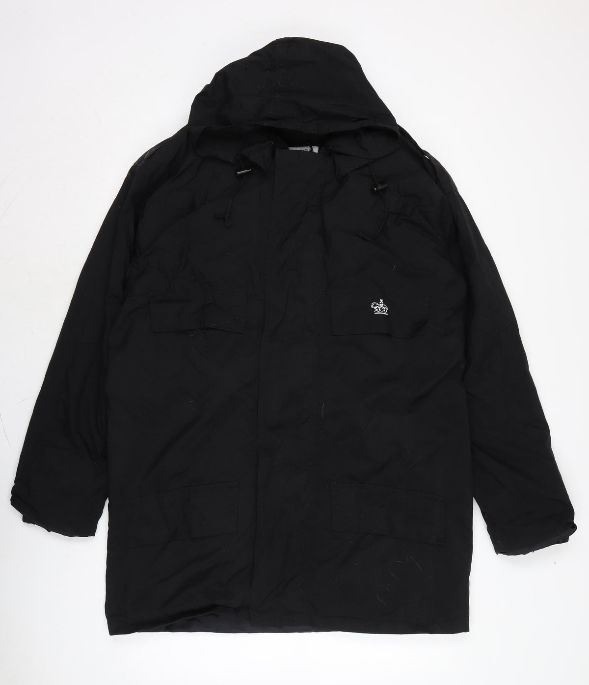 Alexandra Womens Black Anorak Blazer Size M Zip