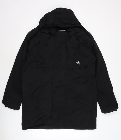 Alexandra Womens Black Anorak Blazer Size M Zip