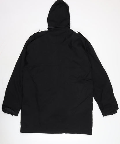 Alexandra Womens Black Anorak Blazer Size M Zip