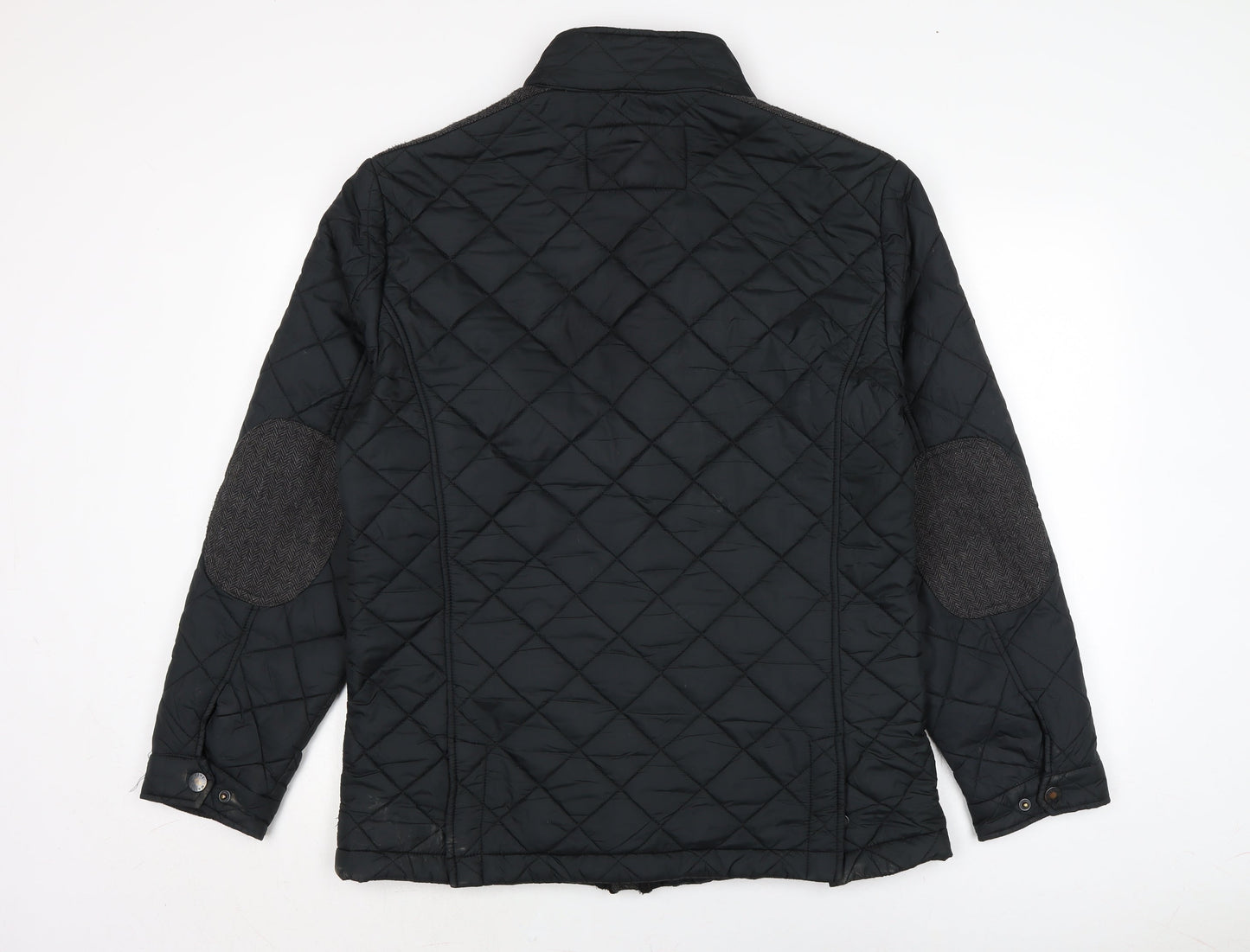 Mens UK Size S Maine Black Quilted Coat