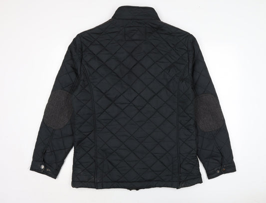 Mens UK Size S Maine Black Quilted Coat