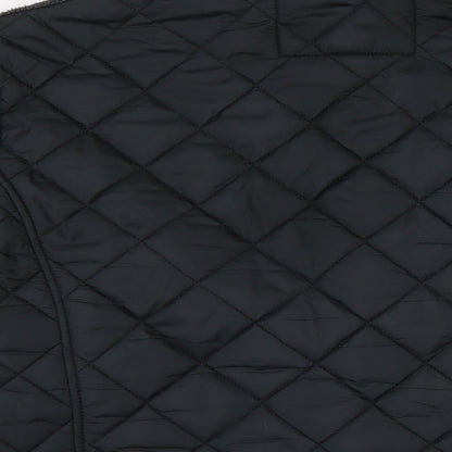 Mens UK Size S Maine Black Quilted Coat