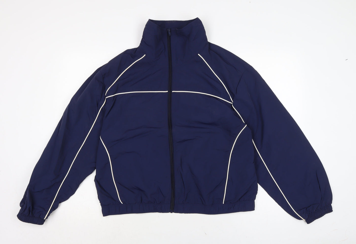 Mens UK Size S Divided Blue Rain Coat
