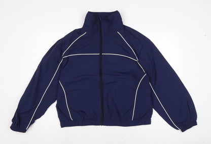 Mens UK Size S Divided Blue Rain Coat