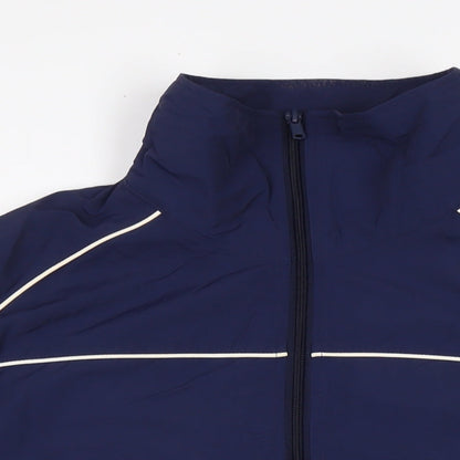 Mens UK Size S Divided Blue Rain Coat