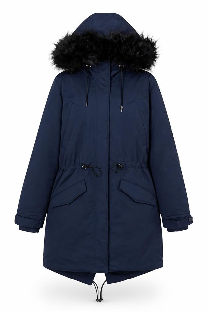 Womens UK Size 8 H&M Blue Rain Coat