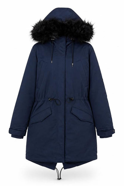 Womens UK Size 8 H&M Blue Rain Coat