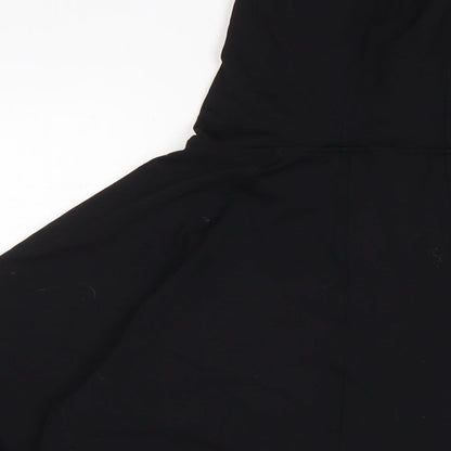 Laura Jane Active. Womens Black Nylon Pullover Hoodie Size XL
