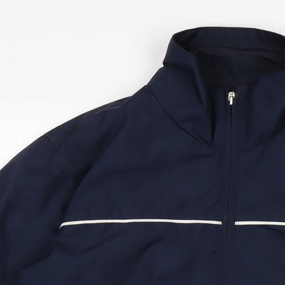 Olympus Womens Blue Anorak Jacket Size 10 Zip