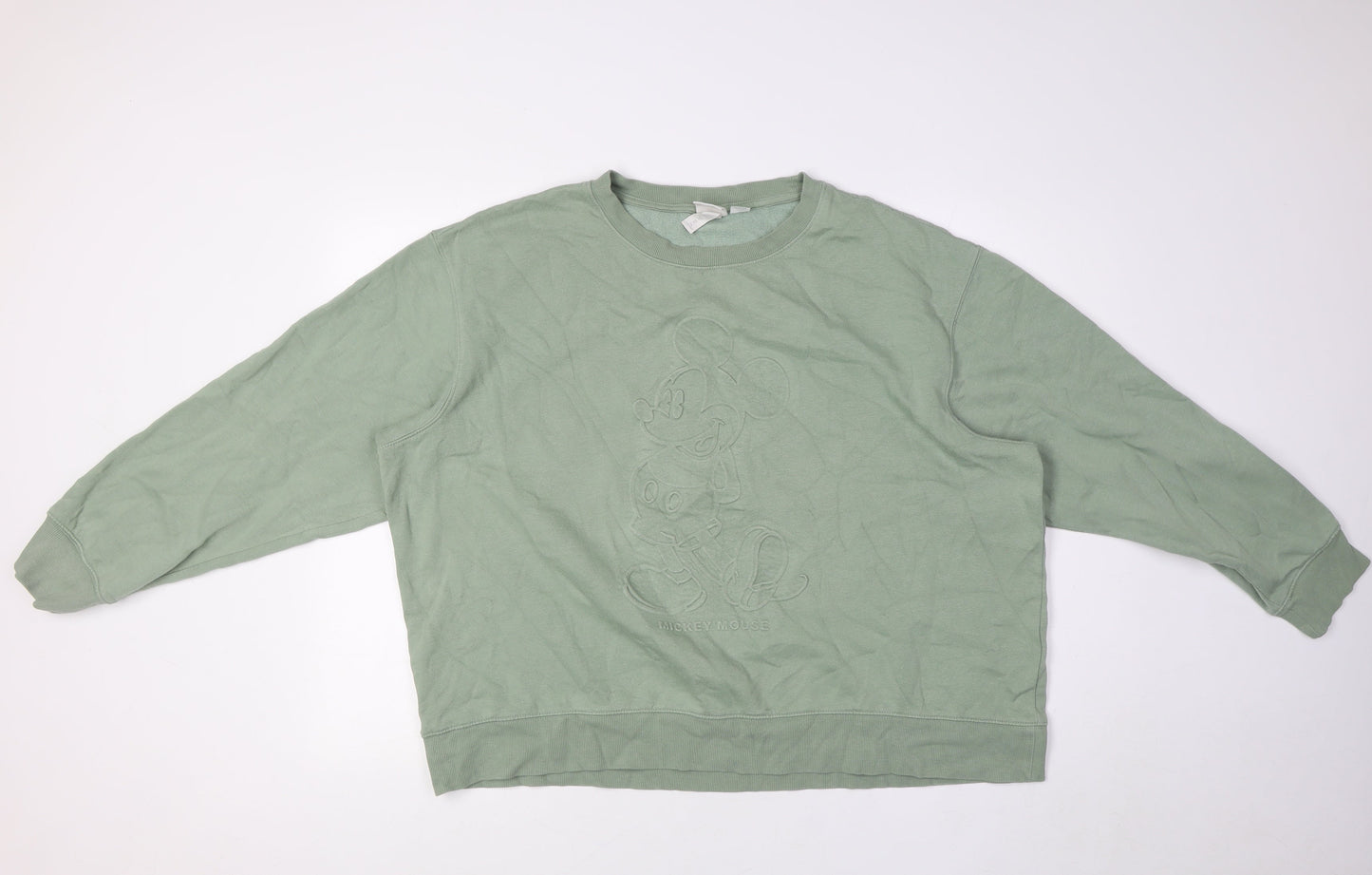 Womens UK Size XL Disney Green Pullover Sweatshirt