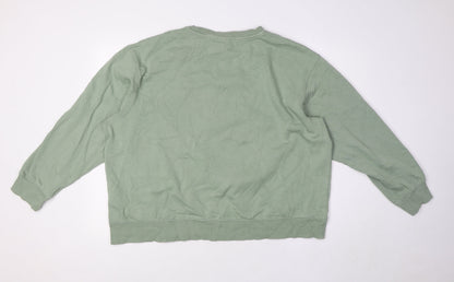 Womens UK Size XL Disney Green Pullover Sweatshirt