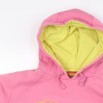 Lonsdale Womens Pink Cotton Pullover Hoodie Size 8