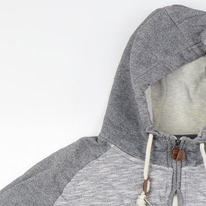 Nanny State Boys Grey Cotton Full Zip Hoodie Size XL Zip - Quilted