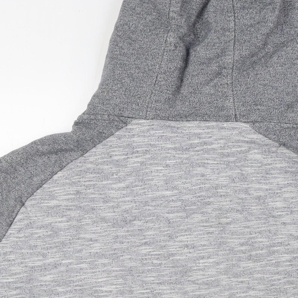 Nanny State Boys Grey Cotton Full Zip Hoodie Size XL Zip - Quilted