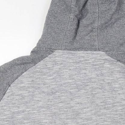 Nanny State Boys Grey Cotton Full Zip Hoodie Size XL Zip - Quilted
